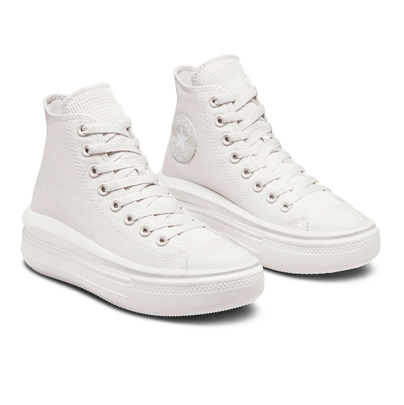 Converse Chuck Taylor All Star Move Edge Glow Platform Sneakers Pale Putty - Picture 1 of 12